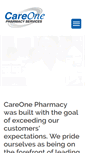 Mobile Screenshot of careonepharmacy.com